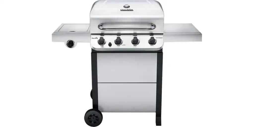 Char-Broil Performance 4-Brenner Gasgrill – solider Familiengrill mit Seitenkocher