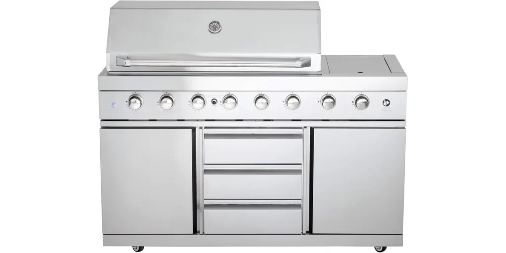 4. Allgrill Top-Line Outdoorküche – modulare Edelstahllösung mit 6 Brennern, Premium-Features