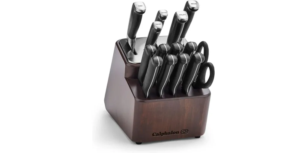 Calphalon Premier SharpIN – 15-teiliges Messerset mit Block