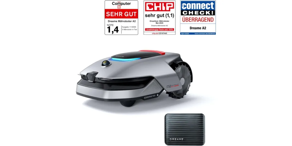 3. Dreame A2 – High-End-Mähroboter mit OmniSense 2.0 & KI-Kamera
