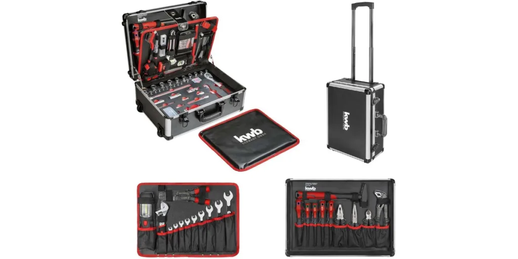 kwb Werkzeugkoffer mit Trolley-Funktion – robust und vielseitig