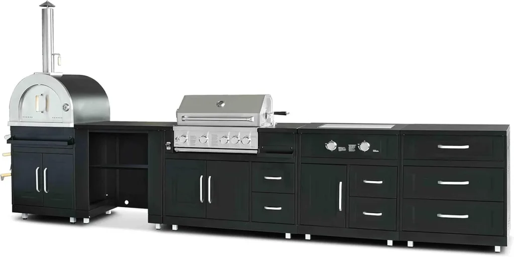 Oviala Outdoor-Küche – modulare Designlösung mit drei Kochmodulen