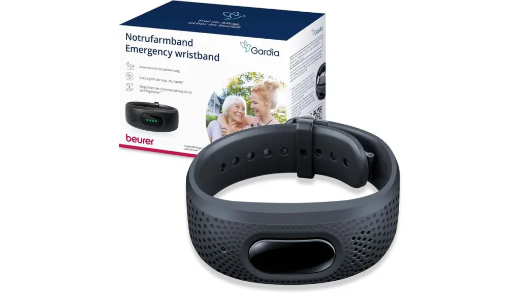 Beurer Gardia – Notrufarmband mit automatischer Sturzerkennung & Mobilfunkanbindung