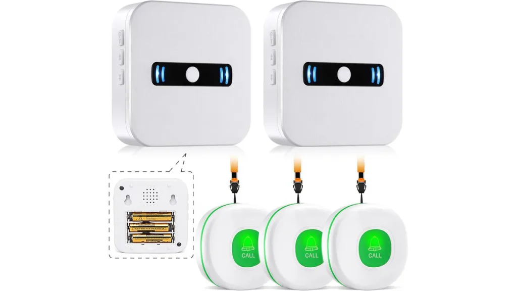 Daytech Notrufsystem – 3 Sender & 2 Empfänger mit 150-m-Funkreichweite