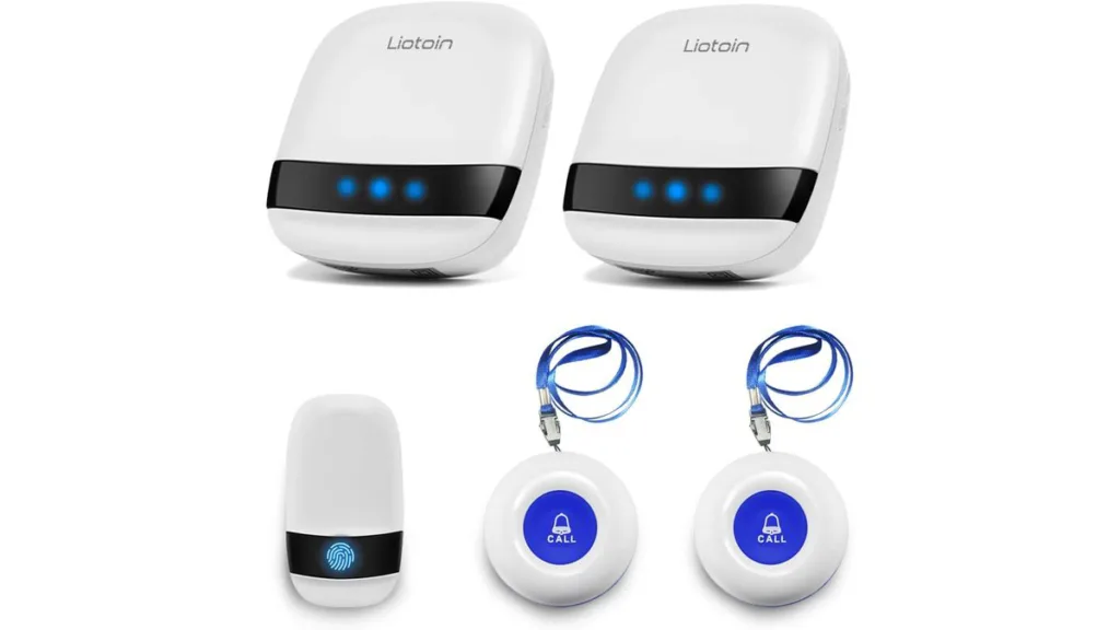 Liotoin Notrufsystem – 3 Sender, 2 Empfänger & 180-m-Funkreichweite