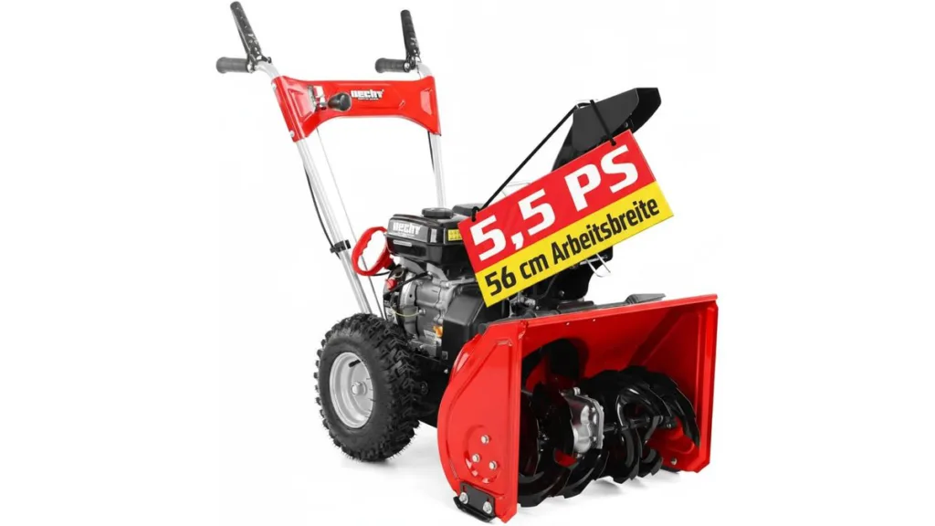 Hecht 9555 Benzin-Schneefräse – zweistufige Power für große Flächen