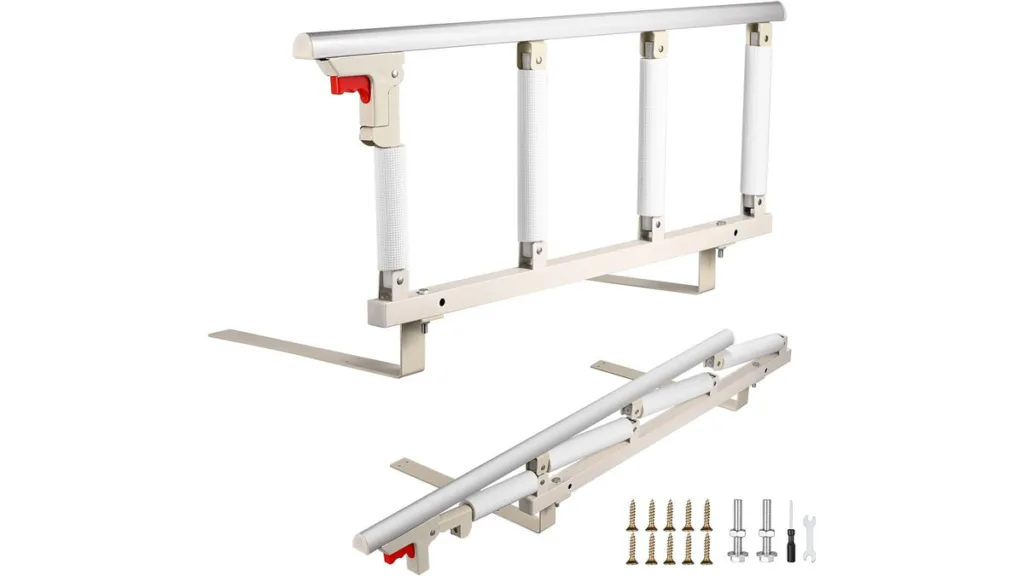 Metall-Bettgitter mit erhöhter Schutzkante und Klappmechanismus