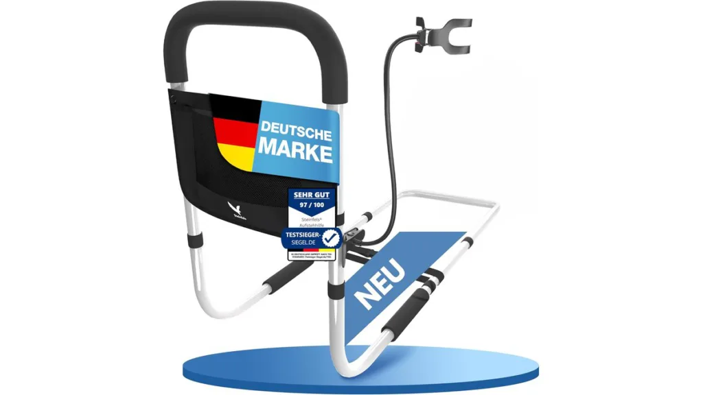 Steinfels Aufstehhilfe Bett – stabiles Premium-Modell mit Zusatzfunktionen