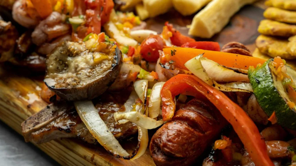 verschiedene Grillgemüse fertiggegart