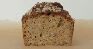 ein Kastenbrot mittig aufgeschnitten