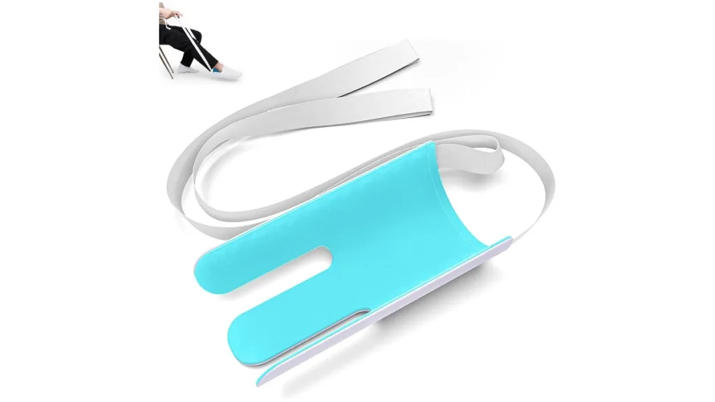 Anziehhilfe mit textilen Bändern