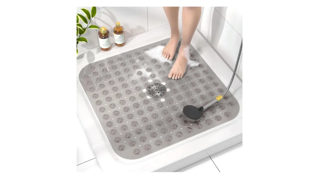 HITSLAM Duschmatte quadratisch in hellgrau