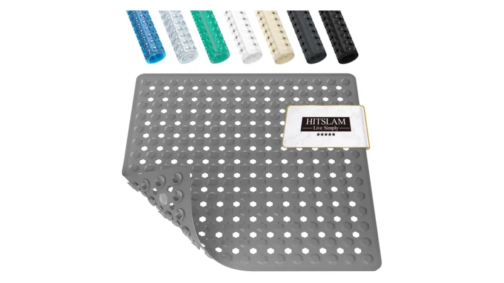 eine alternative HITSLAM Duschmatte in dunkelgrau