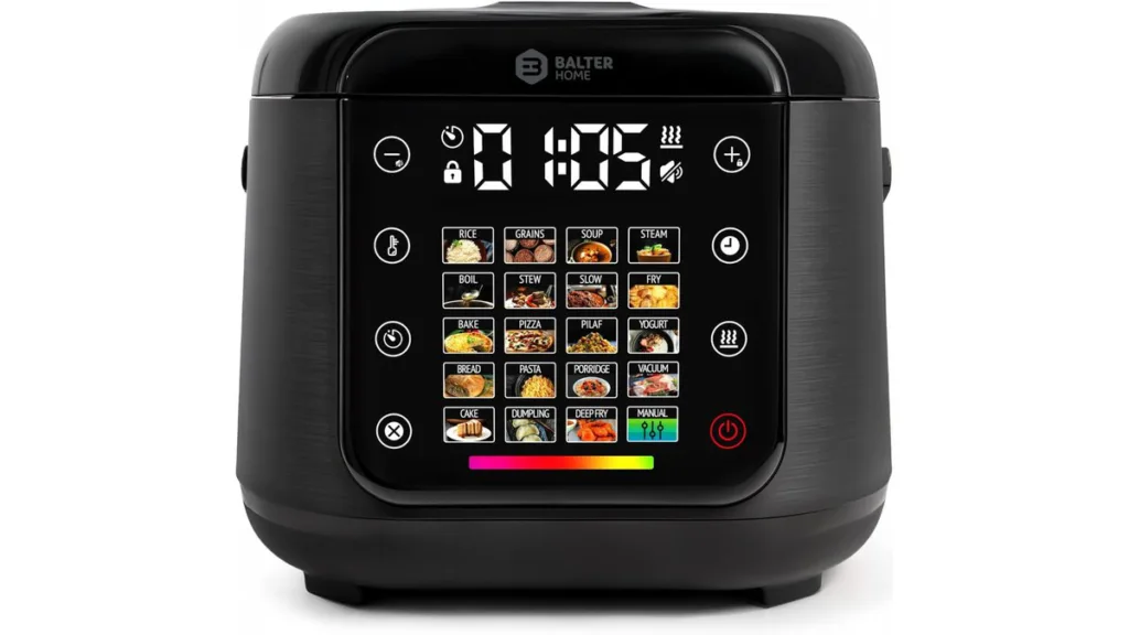Balter Reiskocher und Multikocher mit Touch-Display, mehreren Programmen und großem Kochbehälter, 4,0 Liter