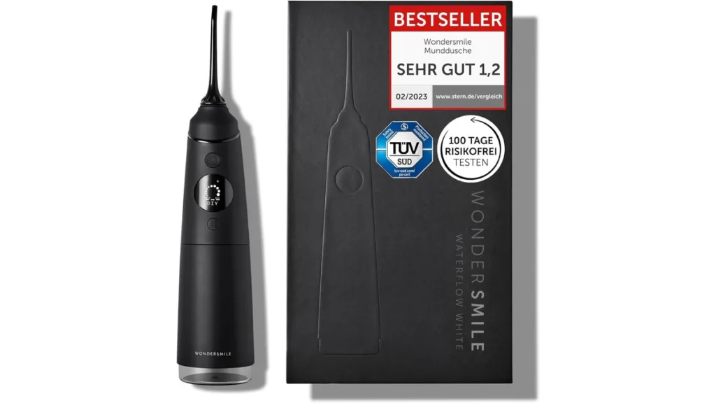 die schwarze Wondersmile Munddusche PRO
