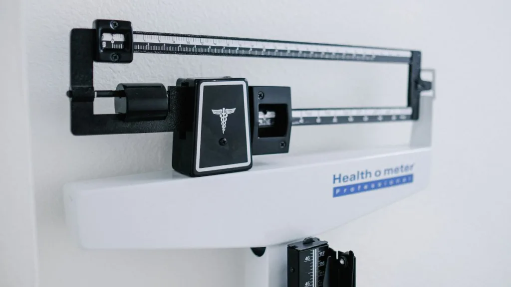 Ansicht einer großen Personenwaage