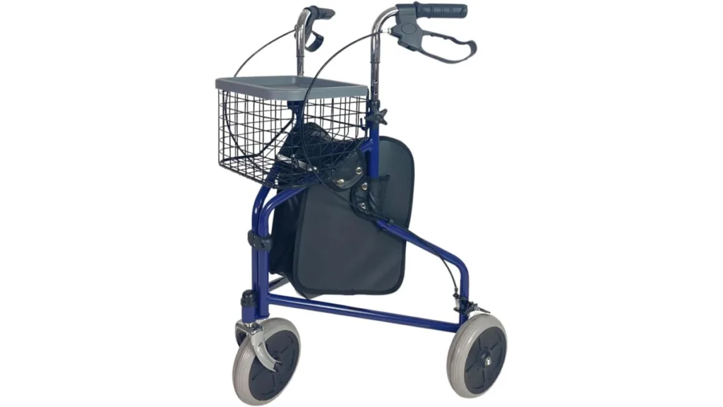 der abc HOME Rollator für den Innenbereich in Blau