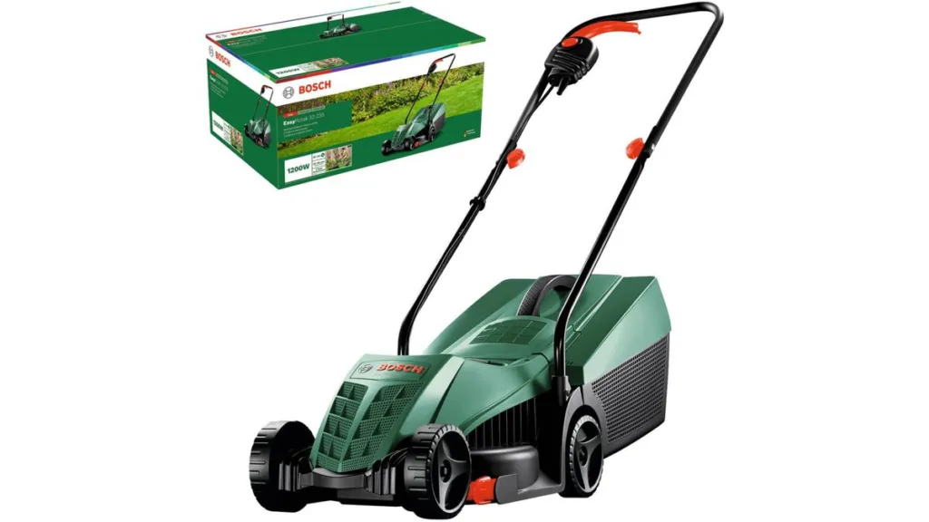 der Bosch EasyRotak 32-235 Rasenmäher in Grün