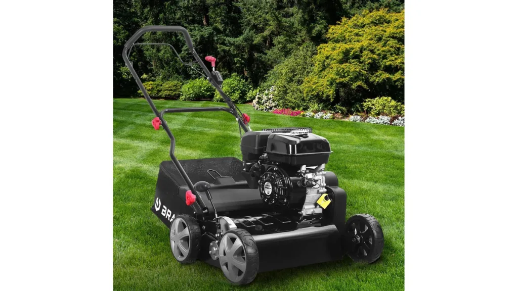 der BRAST BRB-RV-45212 Vertikutierer in Schwarz