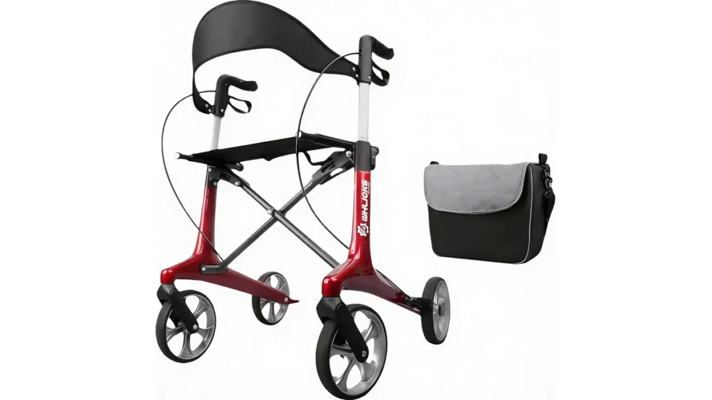 der WHLICKS Leichtgewicht-Rollator aus Carbon mit 5,9 kg Gewicht