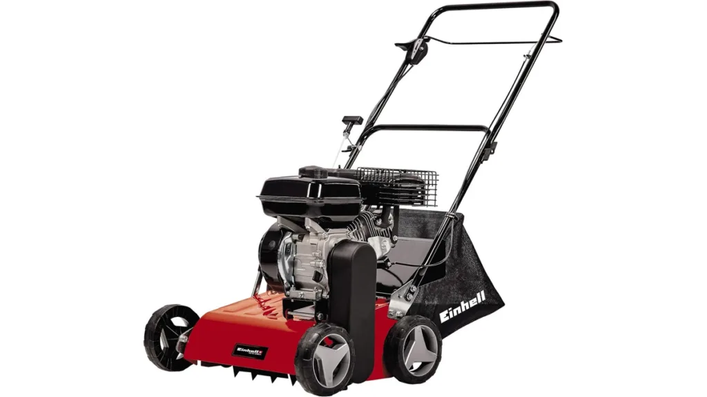 der Einhell GC-SC 4240 P Benzin-Vertikutierer mit einer Leistung von 4,2 kw