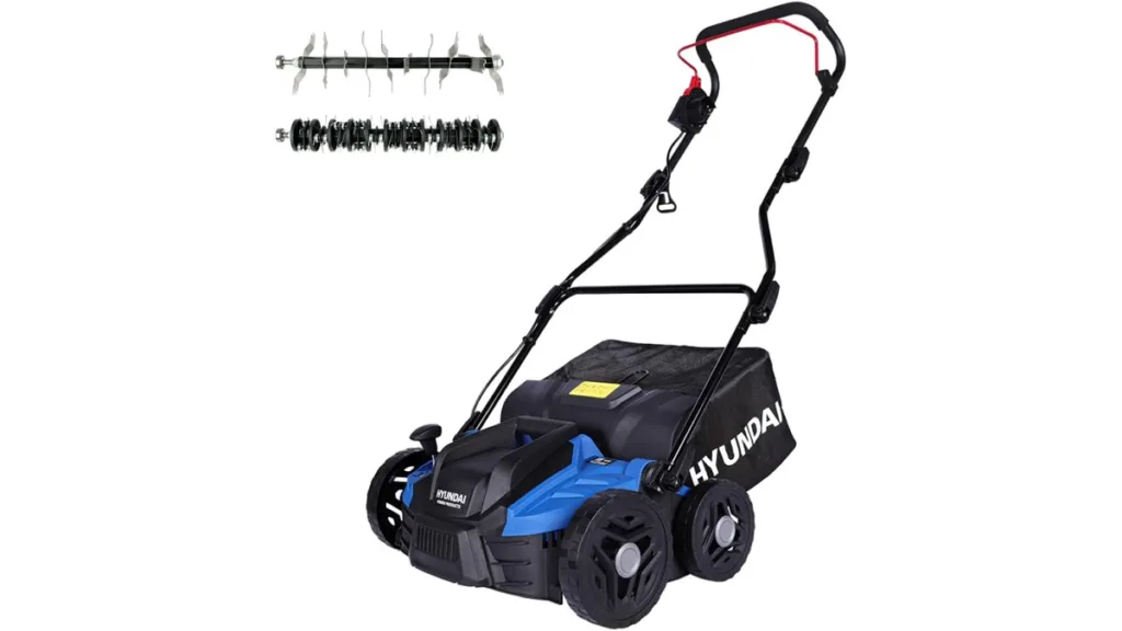 der HYUNDAI SC3601E mit 1500 Watt und einer Arbeitsbreite von 36 cm