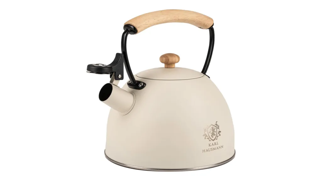 der cremefarbene Karl Hausmann Wasserkessel 2,5 Liter