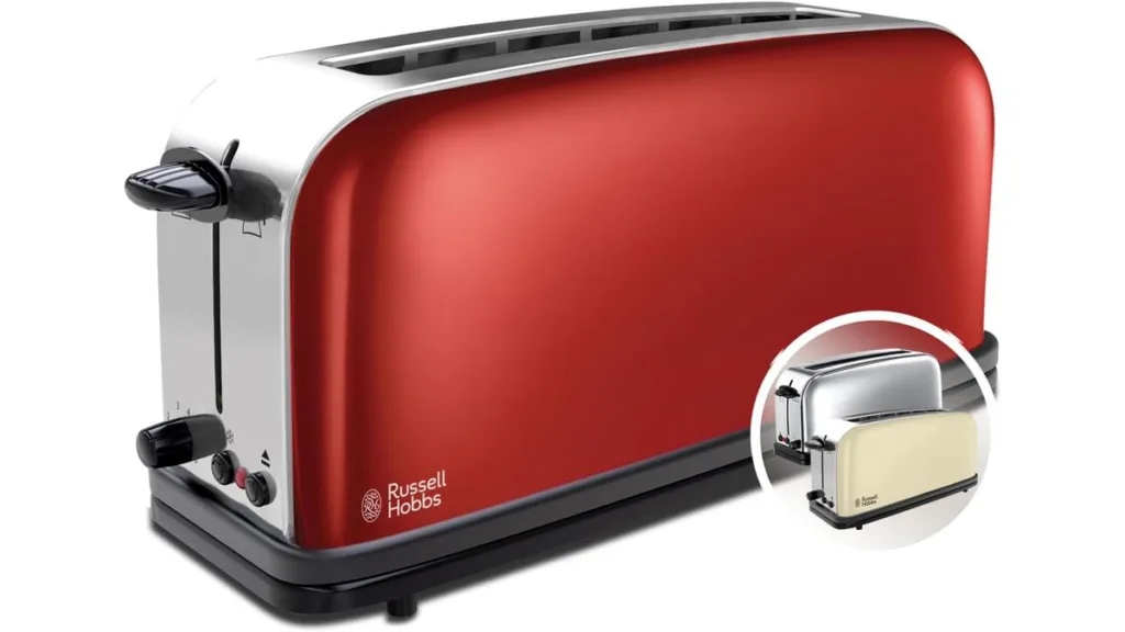 der Russell Hobbs Colours 2 Scheiben Langschlitztoaster in Rot