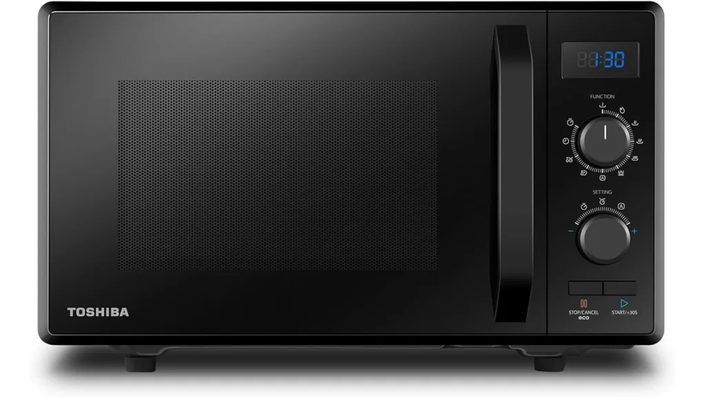 Mikrowelle mit Grill von Toshiba, die Toshiba MW2-AG23P in Schwarz