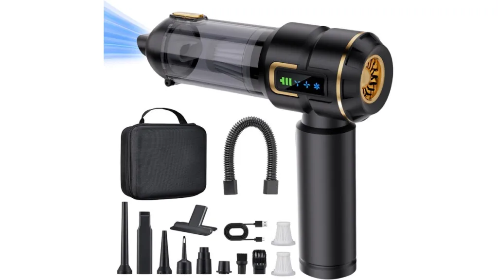 der Yiazsoy Handstaubsauger Akkubetrieb in Schwarz