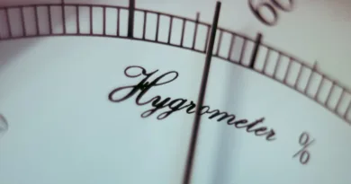 Nahaufnahme Scala eines Hygrometers