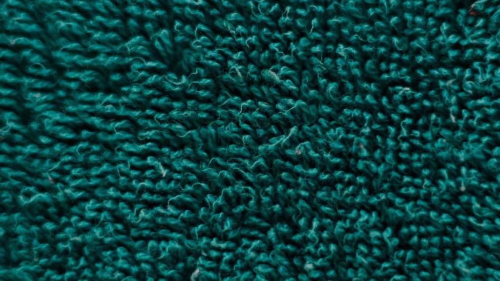 ein dicker Teppich in der Nahaufnahme