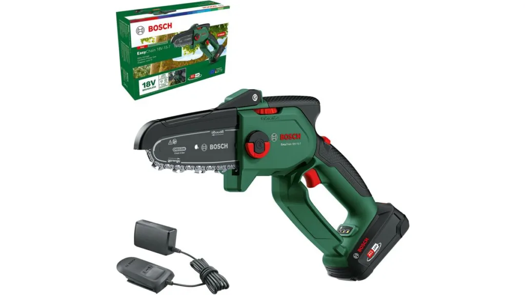 die Bosch EasyChain Mini-Kettensägen mit 18V