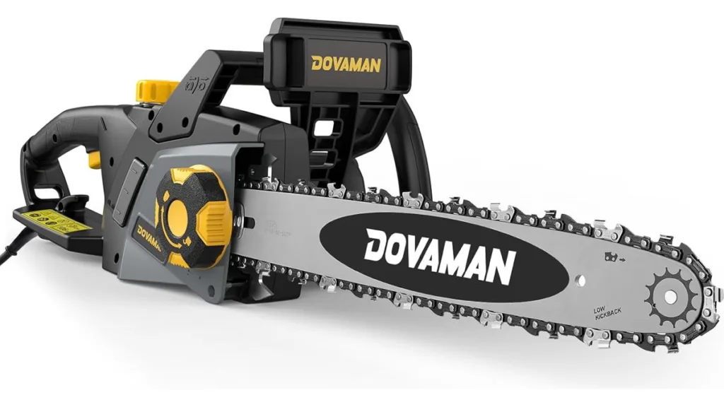 die DOVAMAN 2400 W Elektro-Kettensäge, ein leistungsstarkes Budgetmodell