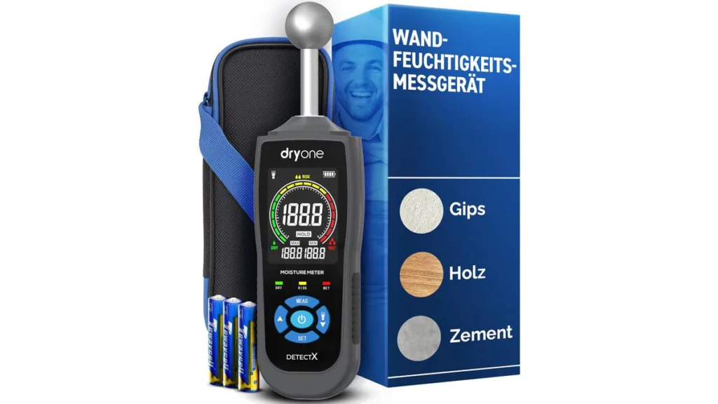 das DryOne DetectX Feuchtigkeitsmessgerät