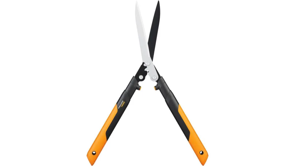 die Fiskars PowerGear X Getriebe Heckenschere