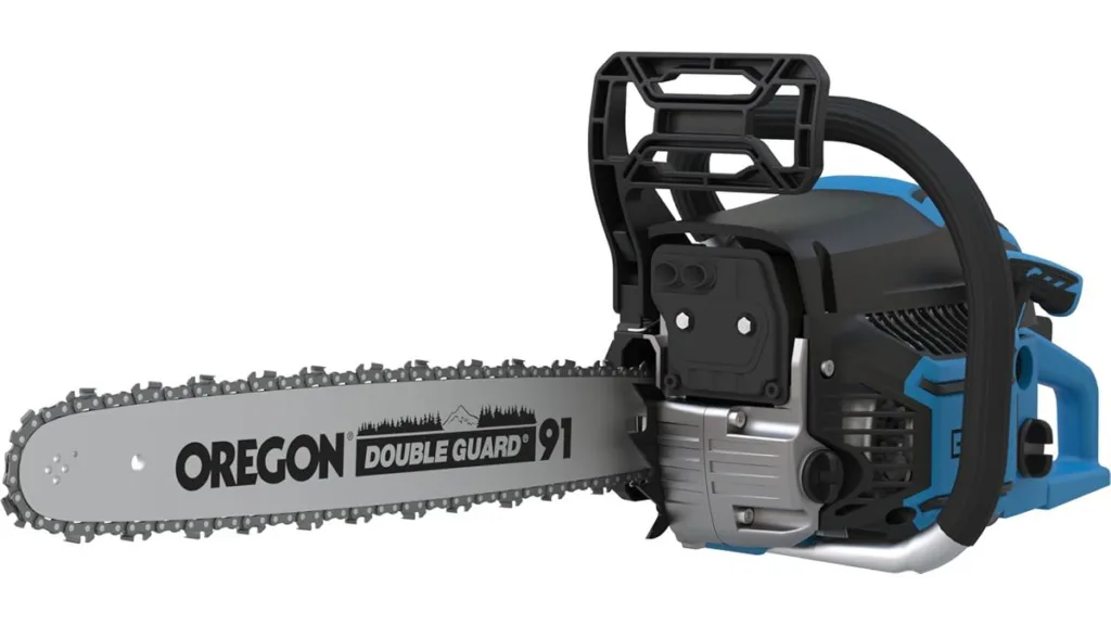 die Güde KS 500-62 Benzin-Kettensäge mit 62 cm³ und 48-cm-Schwert