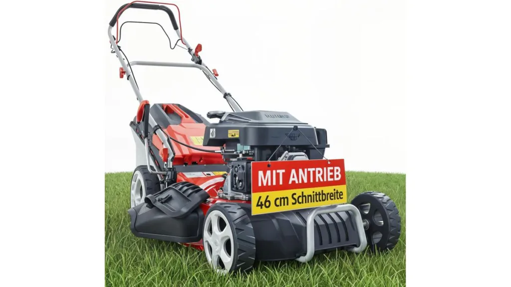 der Benzin-Rasenmäher von HECHT mit 46 cm Schnittbreite