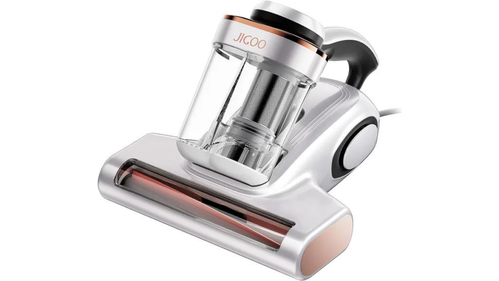 der JIGOO J300 Milbensauger mit Sensorik und Zusatzfunktionen