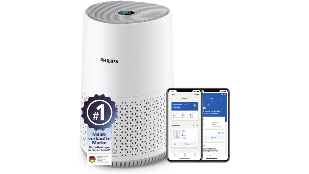 die Philips 600 Serie, ein kompakter Luftreiniger für kleine Räume