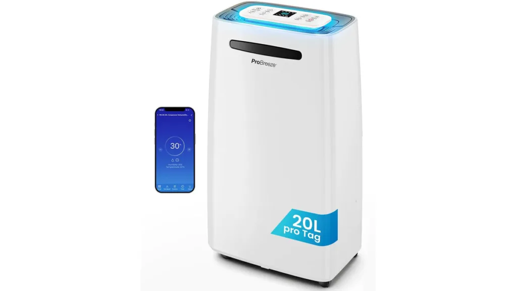 der Pro Breeze Kompressor-Luftentfeuchter mit Smart-Steuerung