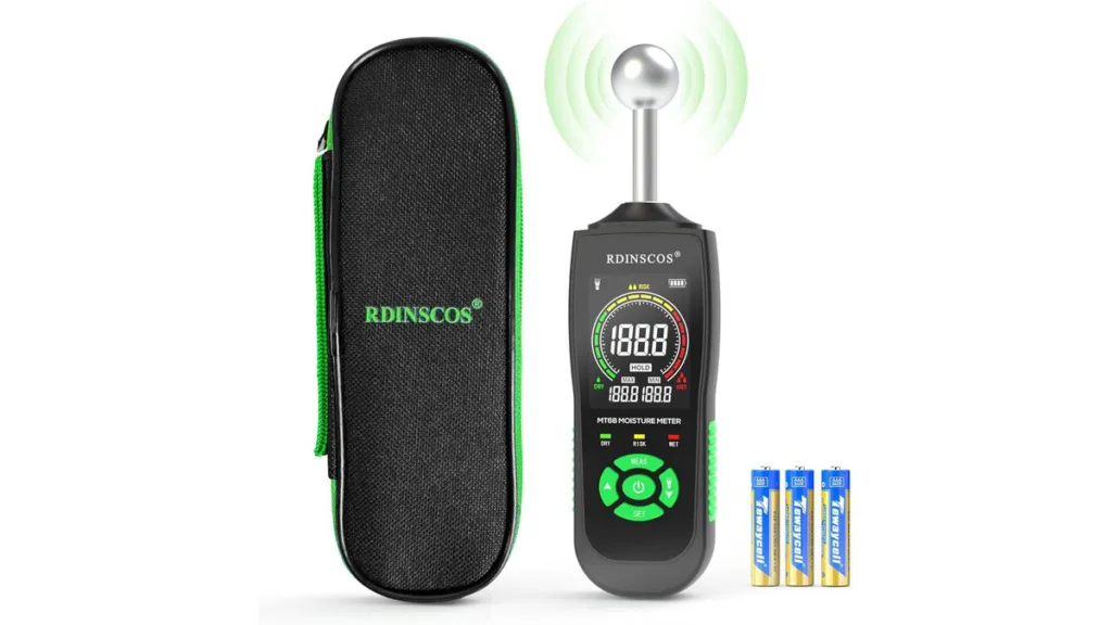 das RDINSCOS Feuchtigkeitsmessgerät für Wand, Boden, Decke und Estrich