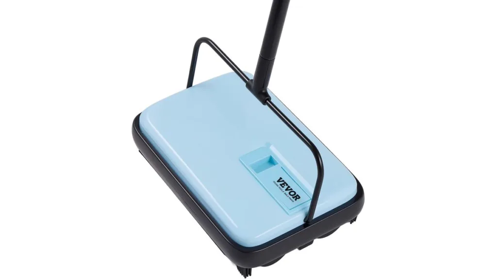 die VEVOR Teppichkehrmaschine mit Auffangbehälter