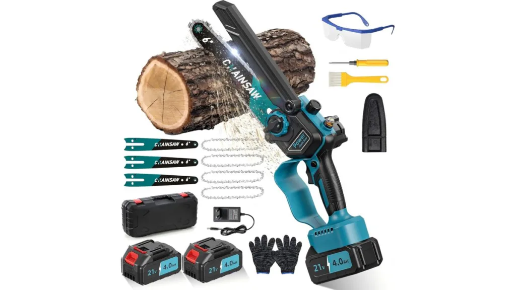 die VIWKO Mini-Kettensäge für gelegentliche Gartenarbeiten