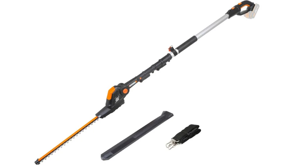 die WORX WG252E.9 Akku-Teleskop-Heckenschere