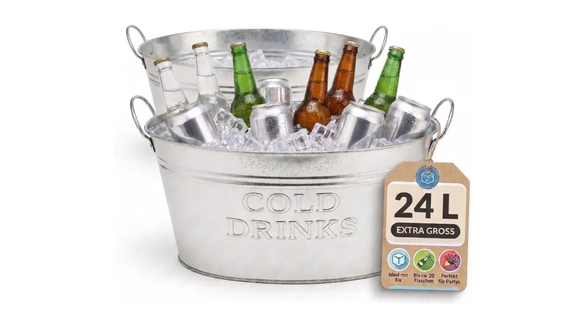 2er set zinkwanne 24l wasserdicht