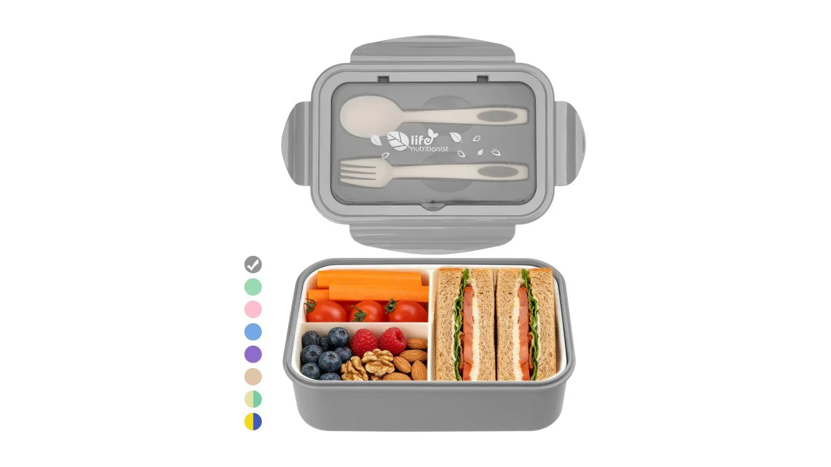 BIBURY Lunchbox 1400ml auslaufsicher große Bento Box