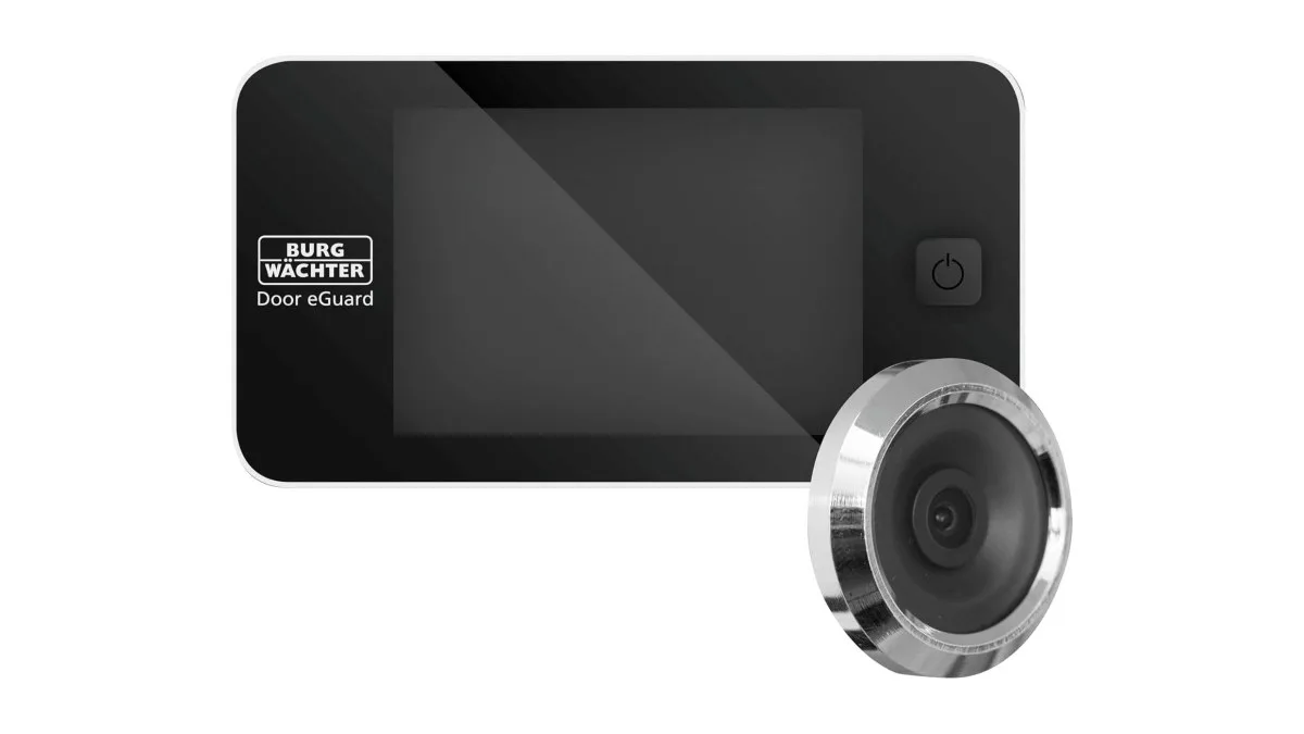 Burg-Wächter Door eGuard DG 8100 elektronischer Türspion schwarz silber Display
