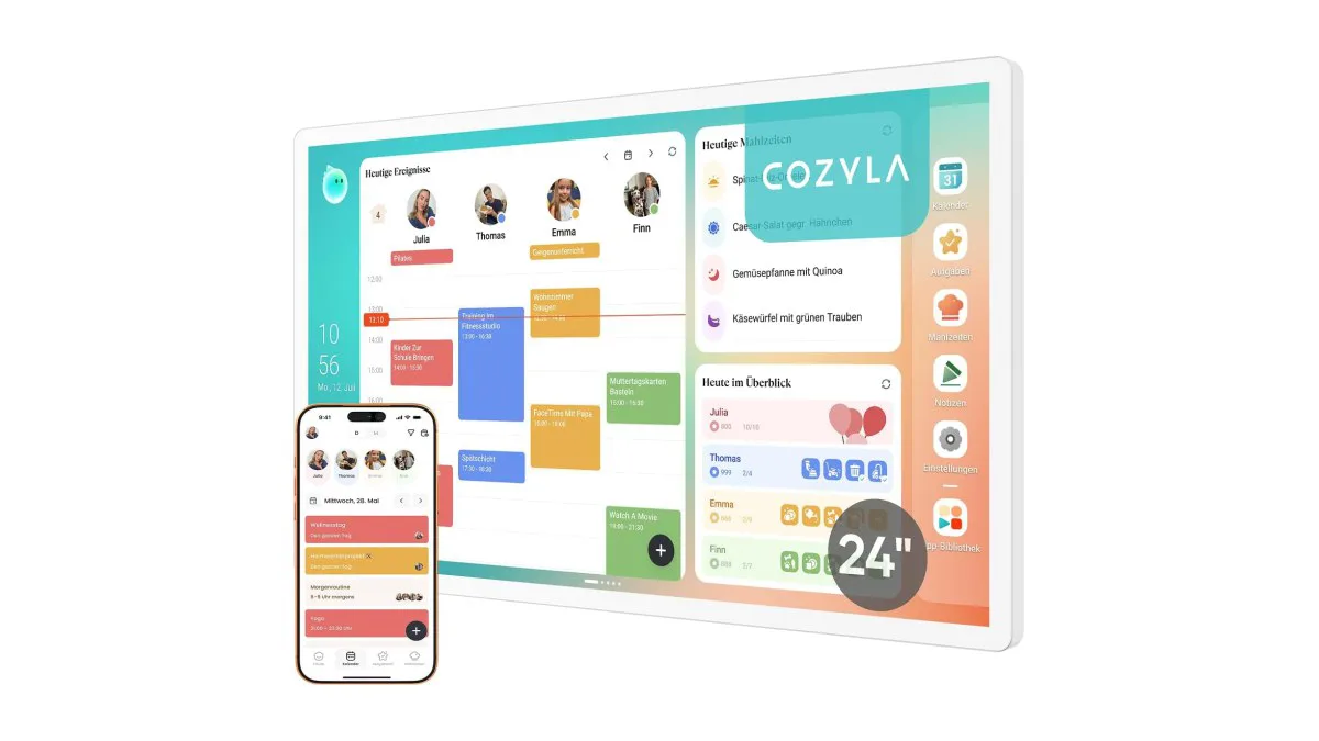 Cozyla Calendar Plus 24" Google Play Familienkalender