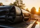 Dachboxen für Autos ohne Dachgepäckträger: sichere, faltbare Dachtaschen für jede Fahrt faltbare dachbox auf autodach bei sonnenaufgang, antirutschmatte sichtbar